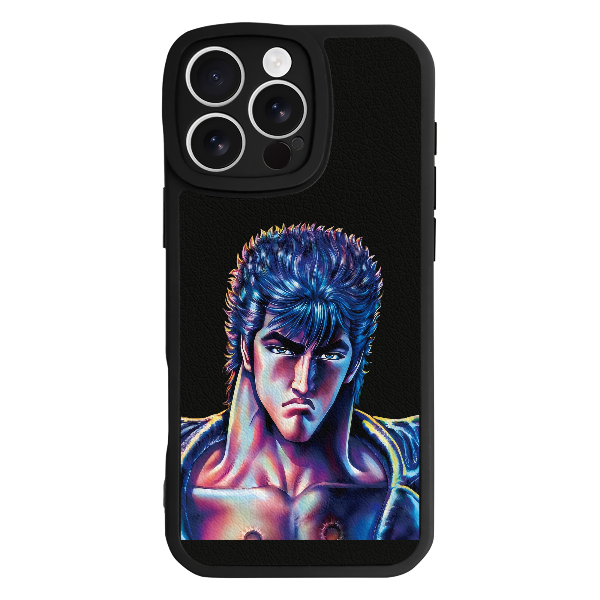 （画像用） 北斗の拳 Fist of the North Star 【iPhone 16シリーズ対応】シリコンスマホケース（レザー調） 材質：シリコン